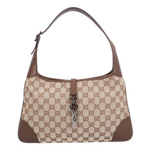Gucci Jackie Handbag, GG Canvas Handbag 28628 Beige, Women's GUCCI